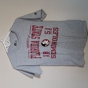 Russell t-shirt, Florida Seminols, small, gray